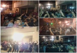 الشرقية : مسيرة ليلية حاشدة ضد الانقلاب بههيا في ذكري مذبحة الساجدين