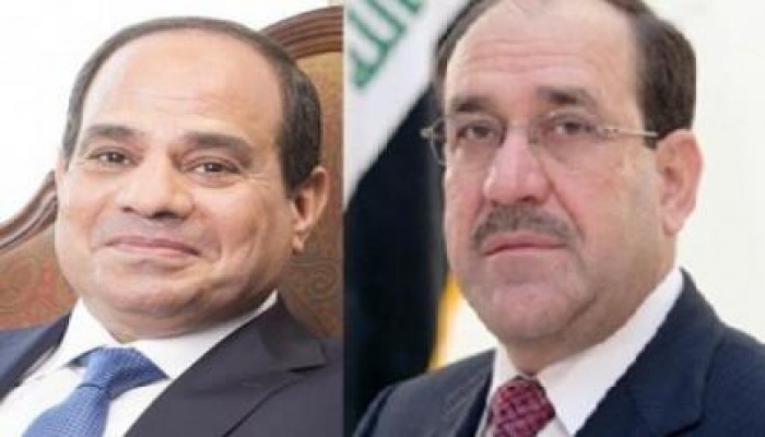 المجرم الشيعي "المالكي" يشكر الخائن "السيسي" على دعمه للحكومة العراقية