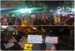 بالصور : ثوار الاسكندرية يخرجون في مسيرة حاشدة تضامناً مع غزة و ضد الانقلاب في مصر