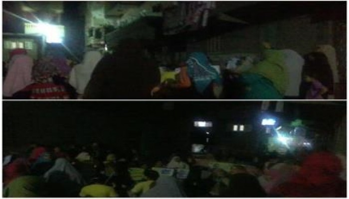 الدقهلية - بالصور : فتيات ضد الانقلاب بسلكا تنظم مسيرة عقب صلاة التراويح