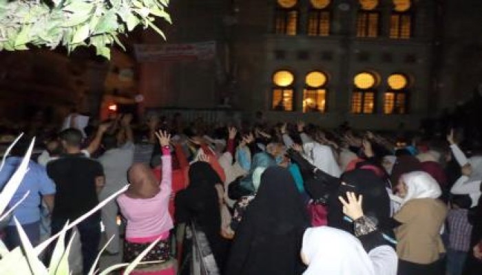 الغربية - بالصور  : مسيرة ليلية حاشدة بطنطا رافضة للانقلاب و الثوار يتضامنون مع غزة