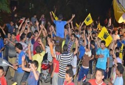 كفرالشيخ - بالصور : منشأة عباس تنتفض بمسيرة ليلية حاشدة ضد الانقلاب العسكري