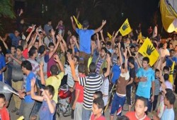 كفرالشيخ - بالصور : منشأة عباس تنتفض بمسيرة ليلية حاشدة ضد الانقلاب العسكري