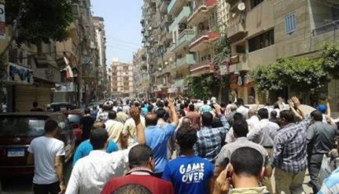 بالصور ..  ثوار الزقازيق ينتفضون بمسيرة تندد بالعدون على غزة وارتفاع الأسعار