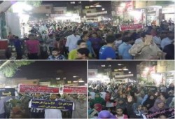 انطلاق مسيرات حاشدة لاحرار ناهيا بمحافظة الجيزة