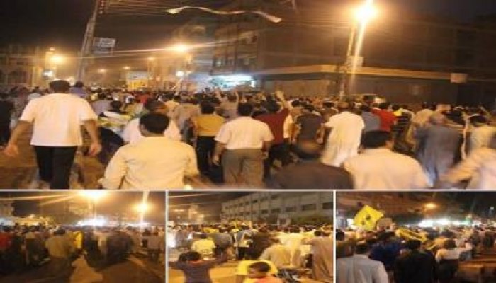 مسيرة حاشدة لثوار  " ديرب نجم" بالشرقية رفضا للانقلاب