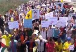 بالفيديو .. "في مشهد مهيب" عشرات الآلاف ببلطيم ينشدون "حماس يانور العين"