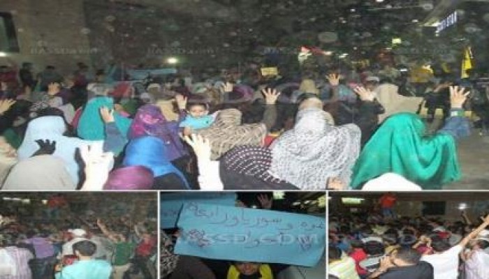 مسيرة ليلية بالغربية لمناهضة الانقلاب والتضامن مع غزة