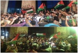 ثوار مصر ينظمون وقفة تضامنية مع غزة أمام نقابة الصحافيين بالقاهرة