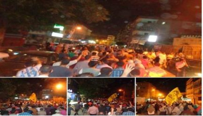 مسيرة حاشدة بمدينة  بني سويف ضد ‏الانقلاب‬ ويعلنون تضامنهم مع أهل ‫ غزة‬