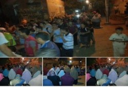 مسيرة لطلاب ضد الإنقلاب  بقرية الكاشف بمركز الزرقا بمحافظة دمياط