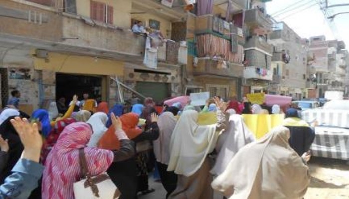 البحيرة : نساء ضد الإنقلاب بدمنهور تتظاهر رفضا للإنقلاب ودعما لصمود غزة