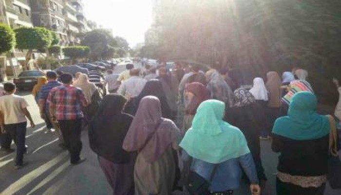 طلاب ضد الانقلاب تتظاهر بحي السفارات بمدينة نصر تضامناً مع غزة و رفضاً للانقلاب العسكري