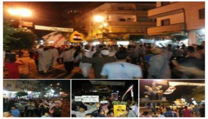 البحيرة: مسيرة ليلية لـ"ثوار حوش عيسي" داعمة للشرعية