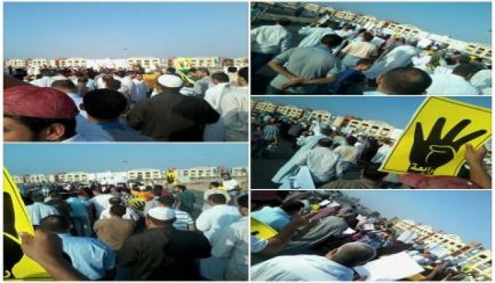 الشرقية: مسيرة رافضة للانقلاب العسكري بفاقوس ودعماً لغزة