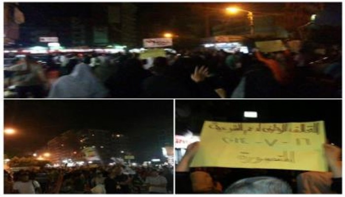 الدقهلية: مسيرة لأهالى "الجلاء" رافضة لحكم العسكر ومنددة بالعدوان الصهيونى على غزة