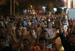 الاسكندرية - بالصور : مسيرة ليلية حاشدة بالرمل ضد الانقلاب العسكري