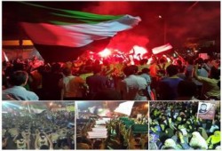 الجيزة - بالصور:في مشهد رهيب يوم من رابعة بناهايا تضامناً مع غزة و رفضاً للانقلاب العسكري