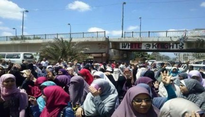 الاسكندرية .. ثوار الرمل يخرجون في مسيرة حاشدة ضد الانقلاب بالرمل