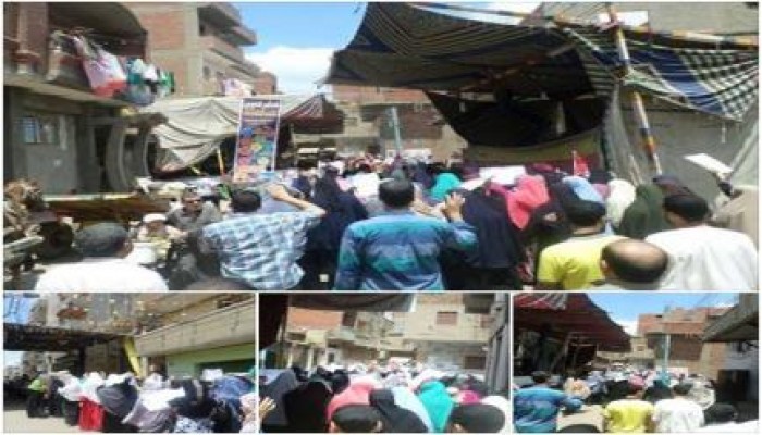 مسيرة بأوبش الحجر رافضة للانقلاب العسكري انطلقت بعد صلاة الجمعة