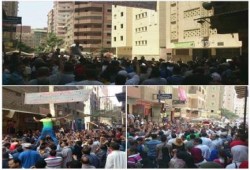 ثوار المعادي ينتفضون بمسيرة حاشدة رافضة للانقلاب وتضامناً مع غزة