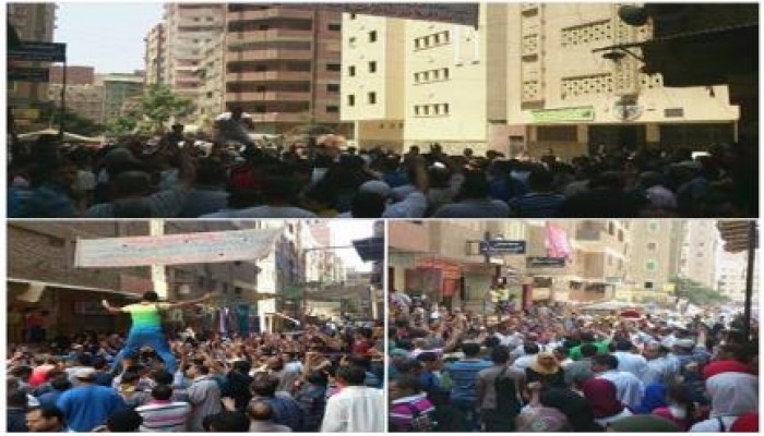 ثوار المعادي ينتفضون بمسيرة حاشدة رافضة للانقلاب وتضامناً مع غزة