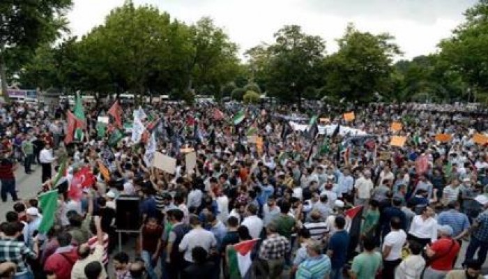 ‏تركيا.. تواصل الاحتجاجات المنددة بالهجوم  الصهيونى على غزة