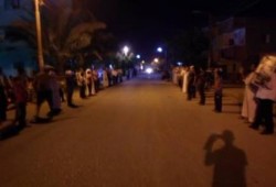 الفيوم: سلسلة بشرية بقرية العامرية بامتداد طريق العدوة-الفيوم تنديدا بالعسكر ودعما لغزة