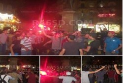 "شباب ضد الانقلاب" في تظاهرة مفاجئة بميدان طلعت حرب