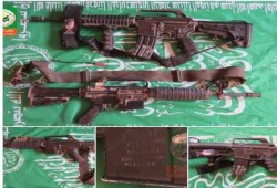 صور قطعتي السلاح اللتان غنمهما مجاهدو القسام في عملية صوفا اليوم