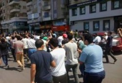 مسيرة لطلاب ضد الانقلاب بالزقازيق رفضا لمذابح الصهاينة