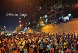 بالصورمسيرة مسائية حاشدة لثوار الهرم بالجيزة رفضاً للانقلاب واحتفالاً بأسر الجندي الصهيوني