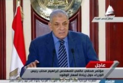 نجاة محلب الانقلابي  من حادث تصادم..واصابة اثنين من موكبه