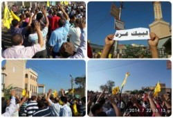 وقفه احتجاجيه لعفاريت أبوحمص ضد الانقلاب العسكرى والعدوان على غزه قبيل المغرب