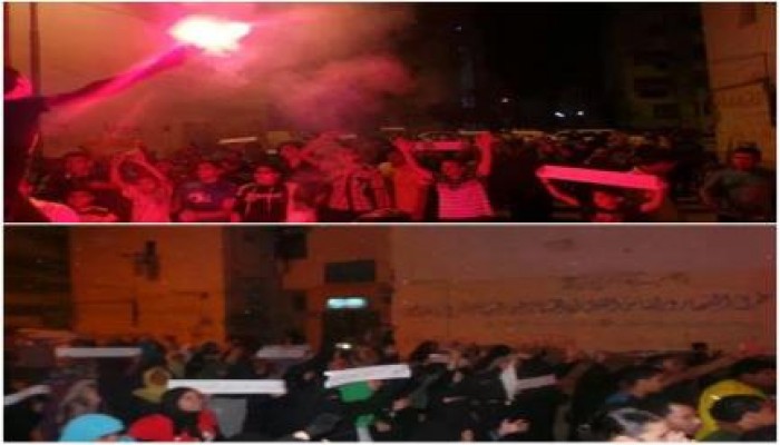 بورسعيد - بالصور :  مسيرة حاشدة بمشاركة أولتراس نهضاوي رافضة للانقلاب ببورسعيد