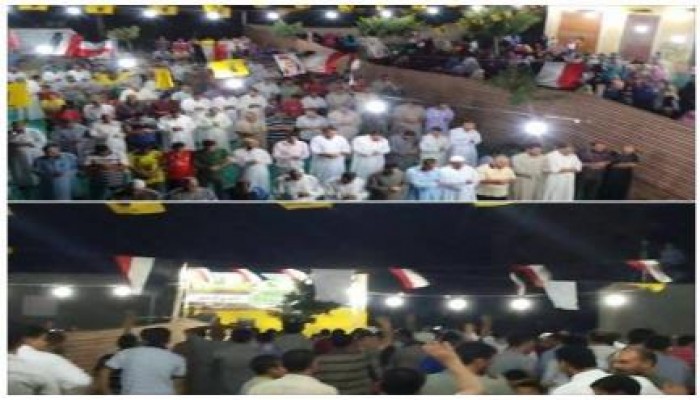 بالصور : مؤتمر جماهيرى ببلطيم لرفض العدوان على غزة واﻻنقلاب العسكرى الداعم له