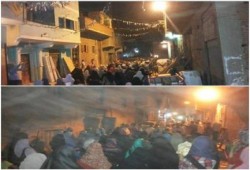 بالصور : ثوار حلوان ينظمون مسيرة حاشدة ضد الانقلاب عقب التراويح وسط ترحيب الأهالي