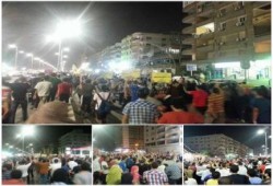 مسيرة ليلية لثوار مدينة نصر ضد الانقلاب تندد بمقتل الجنود المصريين علي الحدود