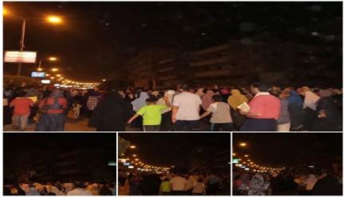 ثوار المقطم ينظمون مسيرة ليلية حاشدة ضد الانقلاب العسكري