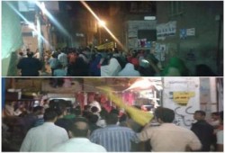 مسيرة ليلية حاشدة لثوار كفر البطيخ بدمياط رفضاً للانقلاب العسكري