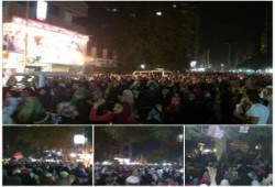 بالصور : ثوار المعادي ينتفضون بمسيرة ليلية حاشدة رافضة للانقلاب العسكري وتضامناً مع غزة