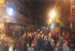 مسيرة ليلية ضد خطاب السيسي قائد الانقلاب بمدينة بني سويف