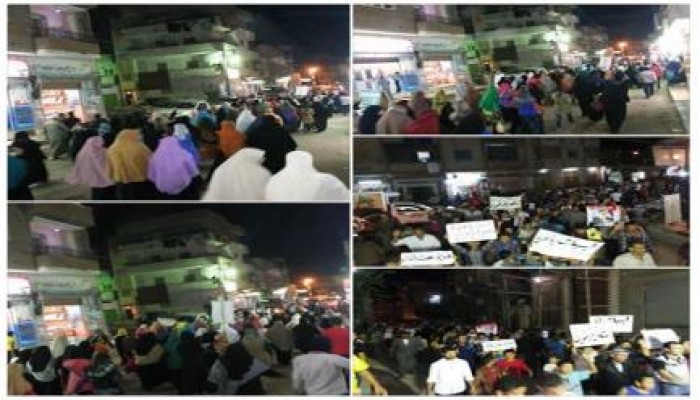 البحيرة: "ثوار الحوش" ينتفضون في مسيرة ليلية داعمة لأهالي .. "غزة" ورافضة لحكم العسكر