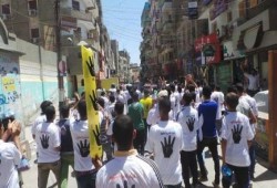 شباب الفيوم ينظمون " ماراثون " رياضي ضد الانقلاب العسكري