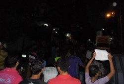 مسيرة ليلية وسلسلة بشرية دعما لصمود غزة بالإسماعيلية