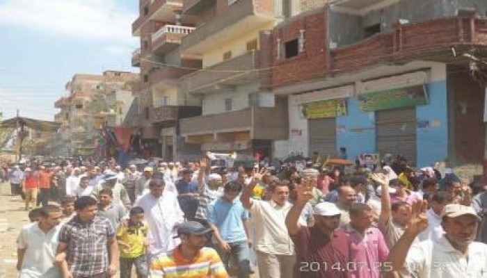 الالاف من أهالى ههيا ينتفضون من قرية الرئيس مرسى ضد الانقلاب العسكري الدموي