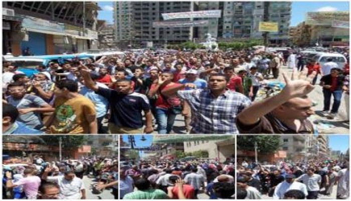 انتفاضة بغرب الاسكندرية في جمعة عيد الشهداء‎ رفضاً للانقلاب و دعماً لغزة