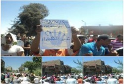 مسيرة حاشده لاهالى مركز ببا جنوب بنى سويف في مليونية عيد الشهداء تندد العدوان علي غزة