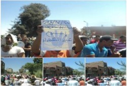مسيرة حاشده لاهالى مركز ببا جنوب بنى سويف في مليونية عيد الشهداء تندد العدوان علي غزة