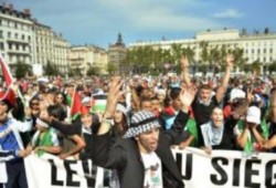 باريس تتحدى حظر التظاهر وتهتف "جميعنا فلسطينيون"